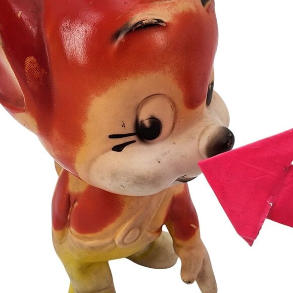 Vintage Tom and Jerry Squeaky Jerry Mouse 9" Kitschy Toy 1960s - Picture 8 of 11